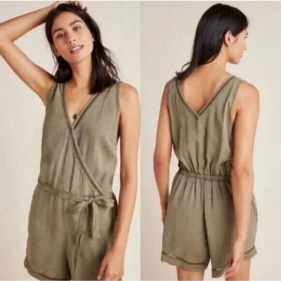 Anthropologie Cloth & Stone Romper Size S - Picture 1 of 16